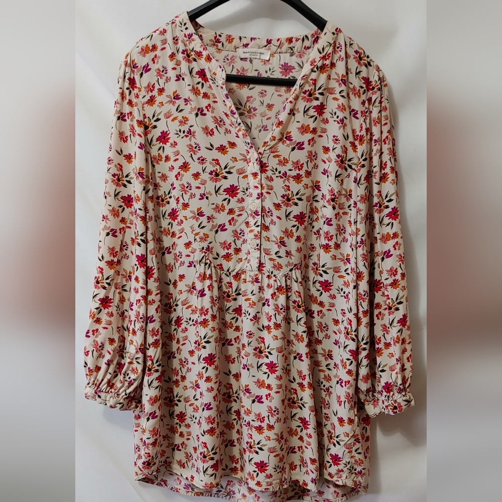 Beachlunchlounge Boho Peasant Top  Med